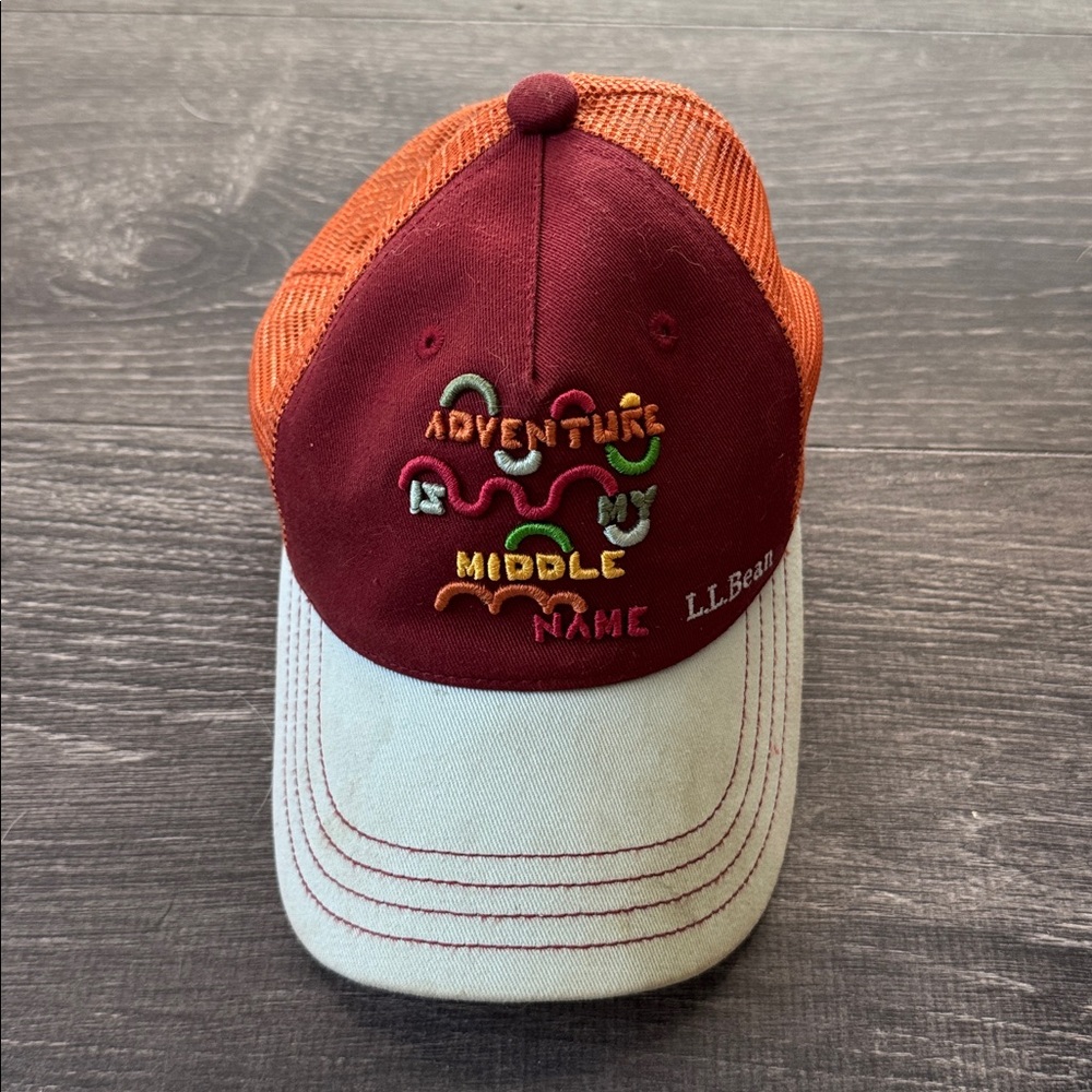 L.L. Bean Maroon and Orange Adventure Cap